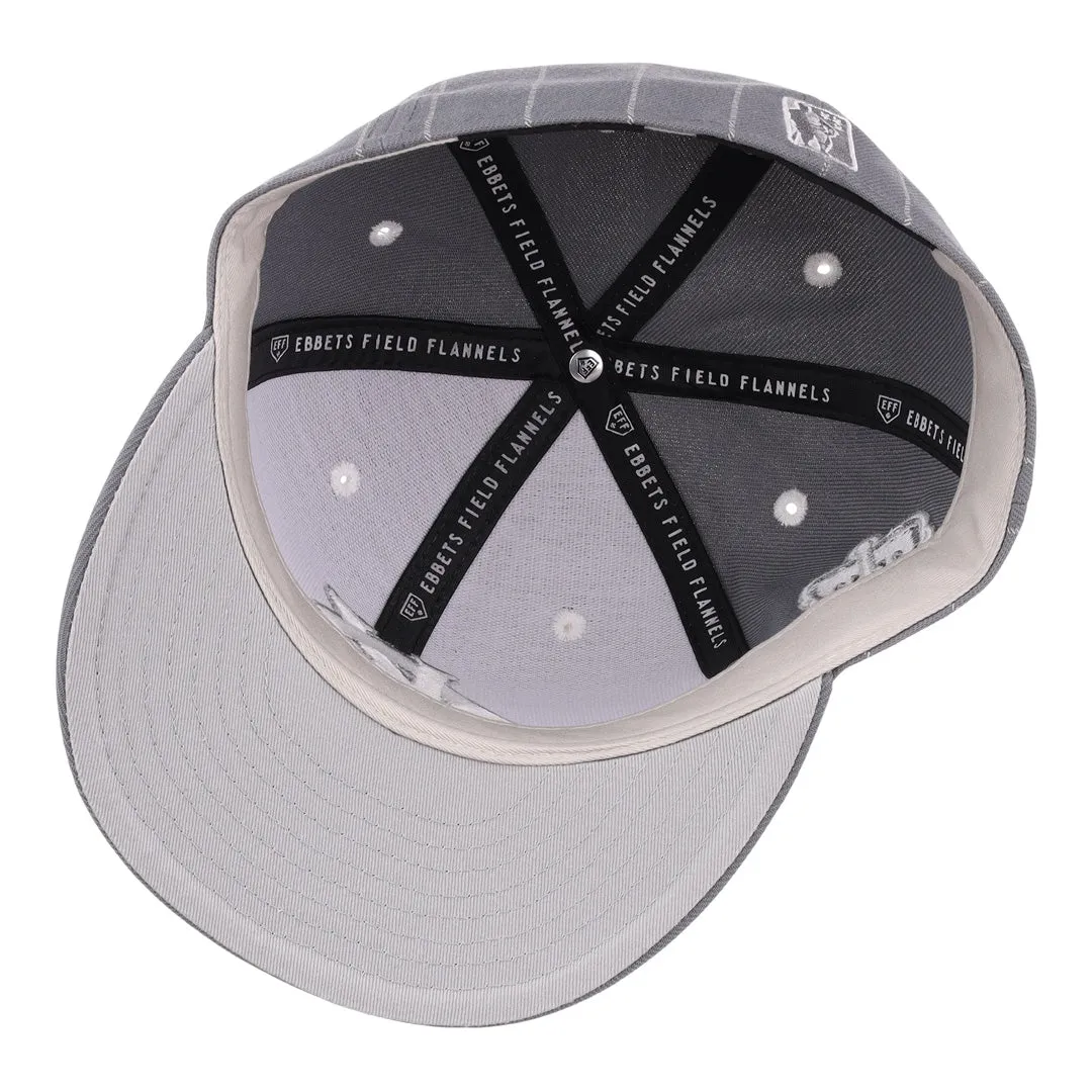 Kansas City Monarchs NLB Black Pinstripe Fitted Ballcap